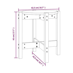 Tavolino da Salotto Miele Ã˜ 42,5x45cm in Legno Massello di Pino cod mxl 19476