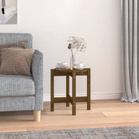 Tavolino da Salotto Miele Ã˜ 42,5x45cm in Legno Massello di Pino cod mxl 19476