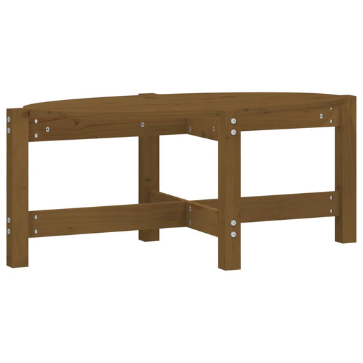Tavolino da Salotto Ambra 87x48x35 cm in Legno Massello di Pino 822325