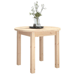Tavolino da Salotto Ã˜ 55x45 cm in Legno Massello di Pino cod mxl 20584