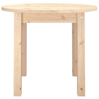 Tavolino da Salotto Ø 55x45 cm in Legno Massello di Pino 822327