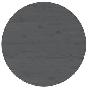 Tavolino da Salotto Grigio Ã˜ 55x45 cm in Legno Massello di Pino cod mxl 5540
