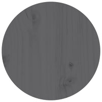 Tavolino da Salotto Grigio Ã˜ 35x35 cm in Legno Massello di Pino cod mxl 25437