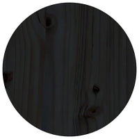 Tavolino da Salotto Nero Ã˜ 35x35 cm in Legno Massello di Pino cod mxl 25440