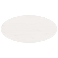 Tavolino da Salotto Bianco 80x40x35 cm Legno Massello di Pino 822348
