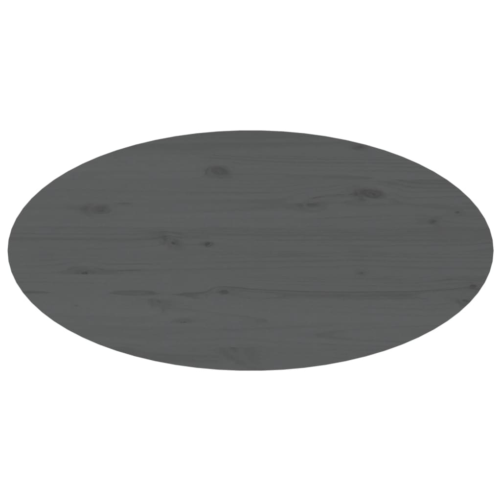 Tavolino da Salotto Grigio 80x40x35 cm Legno Massello di Pino cod mxl 6226