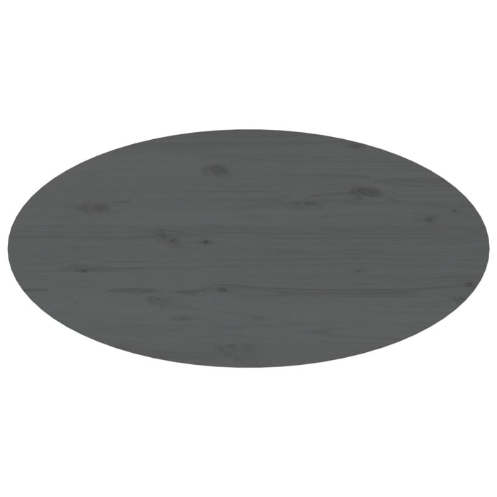 Tavolino da Salotto Grigio 80x40x35 cm Legno Massello di Pino cod mxl 6226