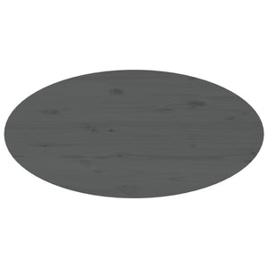 Tavolino da Salotto-Tavolino da soggiorno Grigio 80x40x35 cm Legno Massello di Pino
