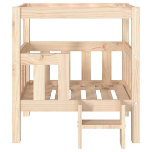 Cuccia per Cani 65,5x43x70 cm in Legno Massello di Pino