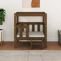 Cuccia per Cani Ambra 65,5x50,5x70 cm in Legno Massello di Pino 822375