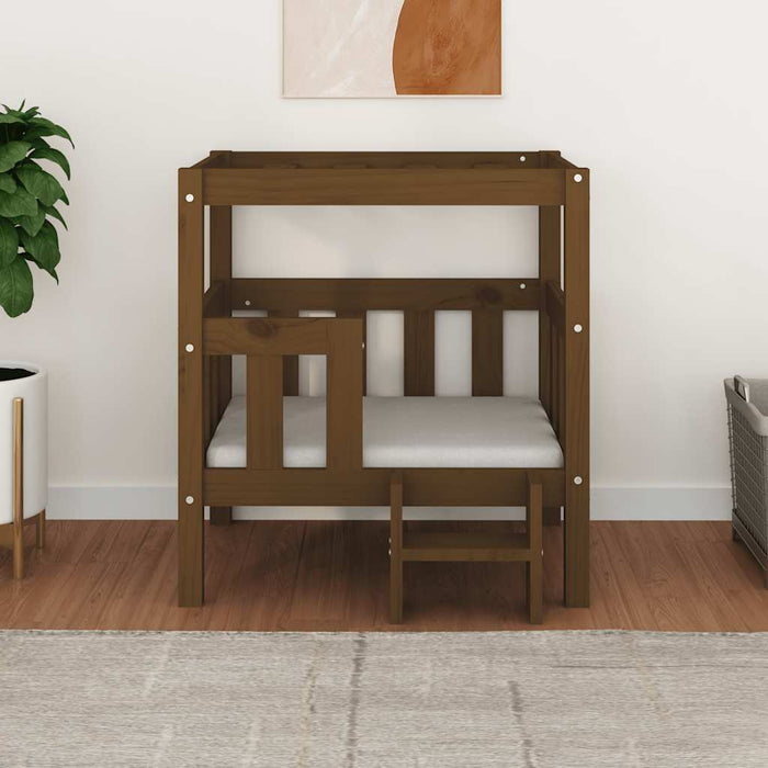 Cuccia per Cani Ambra 65,5x50,5x70 cm in Legno Massello di Pino 822375