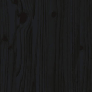 Cuccia per Cani Nera 65,5x43x70 cm in Legno Massello di Pino cod mxl 40209