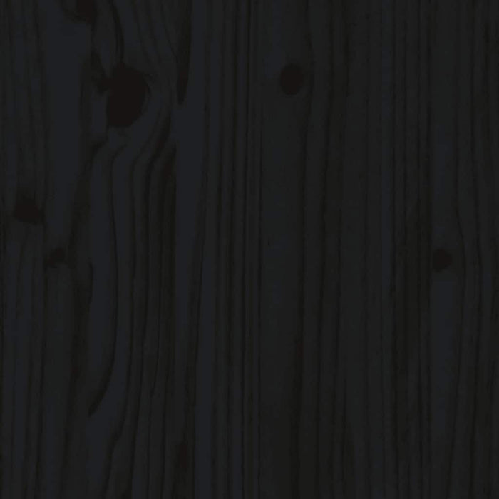 Cuccia per Cani Nera 65,5x43x70 cm in Legno Massello di Pino cod mxl 40209