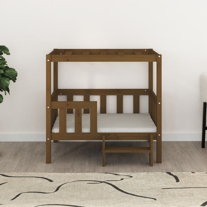 Cuccia per Cani Ambra 95,5x73,5x90 cm in Legno Massello di Pino 822385