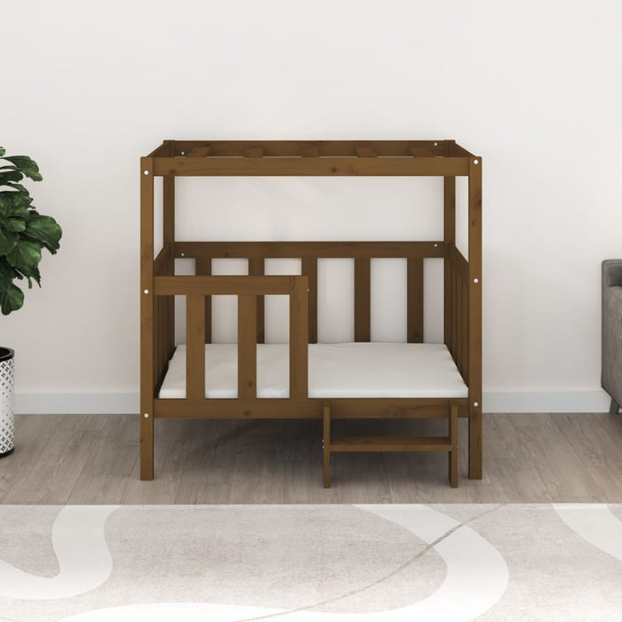 Cuccia per Cani Ambra 105,5x83,5x100 cm Legno Massello di Pino 822390