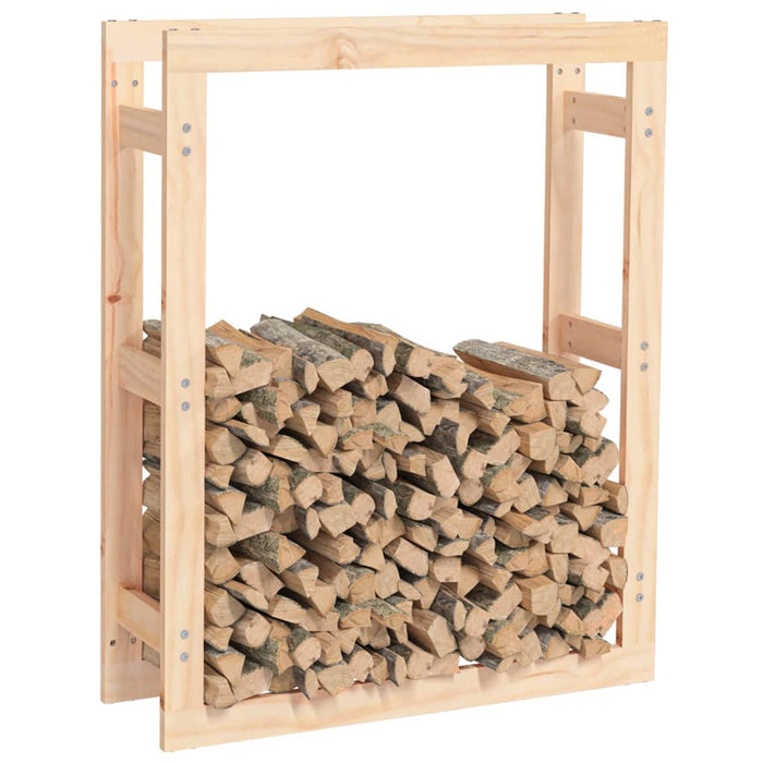 Portalegna da ardere porta legna organizer portaoggetti 80 x 25 x 100 cm in legno massello di pino naturale 02_0045133
