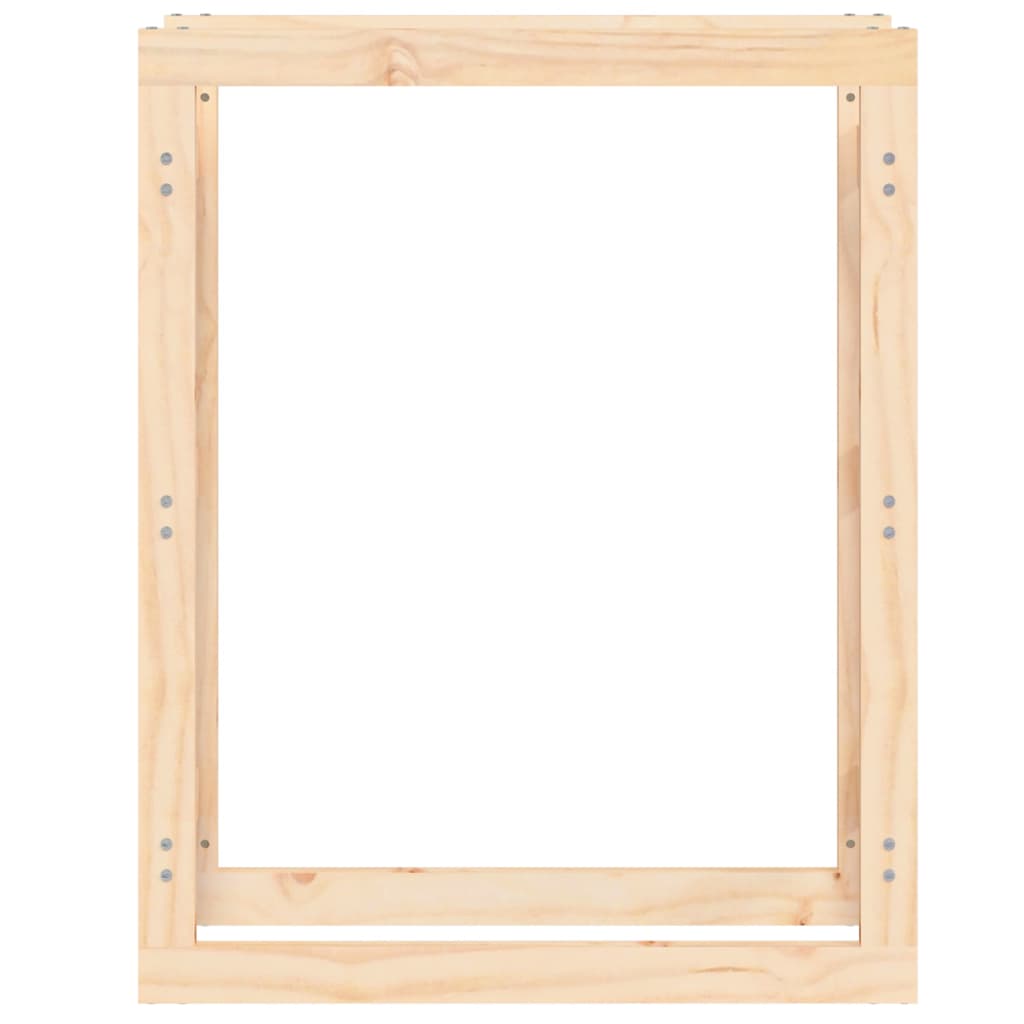 Portalegna 80x25x100 cm in Legno Massello di Pino cod mxl 64243