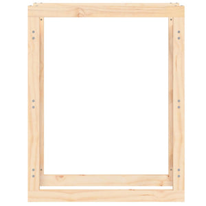 Portalegna da ardere porta legna organizer portaoggetti 80 x 25 x 100 cm in legno massello di pino naturale 02_0045133