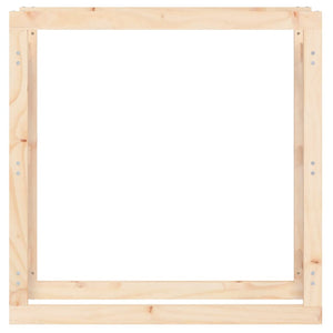 Portalegna-Scaffale per Legna 100x25x100 cm in Legno Massello di Pino