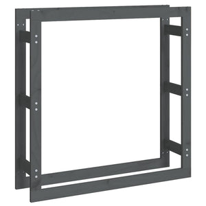 Portalegna da ardere porta legna organizer portaoggetti 100 x 25 x 100 cm legno di pino grigio 02_0045100