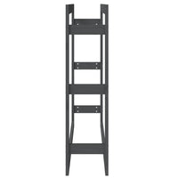 Portalegna da ardere porta legna organizer portaoggetti 100 x 25 x 100 cm legno di pino grigio 02_0045100