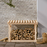 Portalegna 108x64,5x77 cm in Legno Massello di Pino cod mxl 64527
