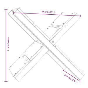 Portaceppi 47x39,5x48 cm in Legno Massello di Pino cod mxl 60620