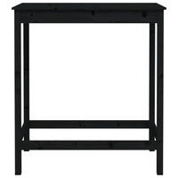 Set da Bar 5 pz Nero in Legno Massello di Pino cod mxl 14382