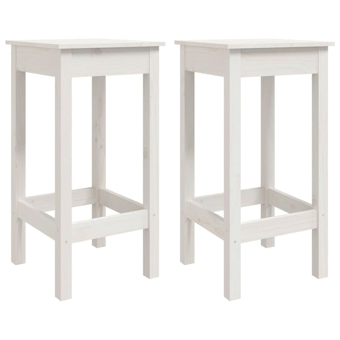 Set da Bar 3 pz Bianco in Legno Massello di Pino cod mxl 14913