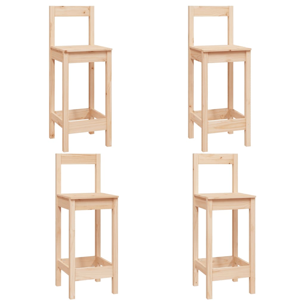 Set da Bar 5 pz in Legno Massello di Pino 3124742