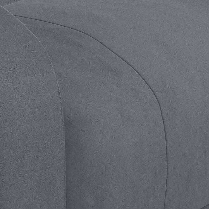 Poltrona Alzapersona Massaggiante in Velluto Grigio Scuro 3124837