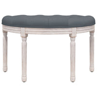 Panca Grigio Scuro 81,5x41x49 cm in Velluto 344412