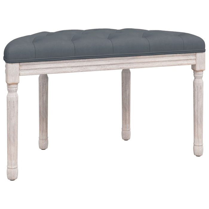 Panca Grigio Scuro 81,5x41x49 cm in Velluto 344412