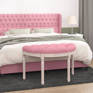 Panca Rosa 81,5x41x49 cm in Vellutocod mxl 70580