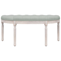 Panca Grigio Chiaro 110,5x45x49 cm in Velluto cod mxl 73301