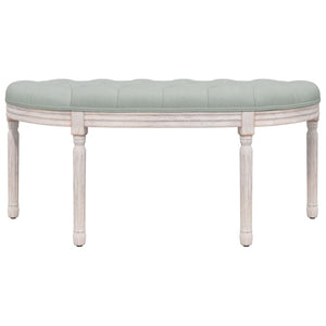 Panca Grigio Chiaro 110,5x45x49 cm in Velluto cod mxl 73301