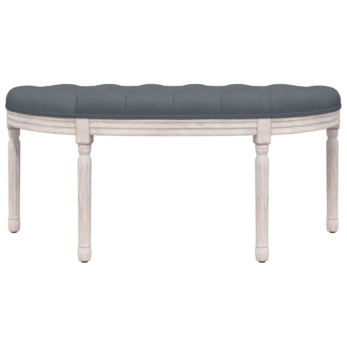 Panca Grigio Scuro 110,5x45x49 cm in Velluto 344419