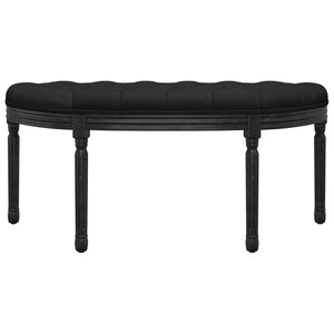 Panca Nera 110,5x45x49 cm in Velluto 344421