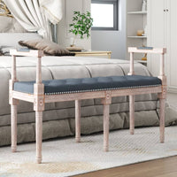 Panca Grigio Scuro 110x40x70 cm in Velluto cod mxl 73304