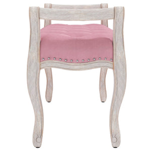 Panca Rosa 80x45x60 cm in Velluto 344434