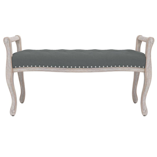 Panca panca 110 x 45 x 60 cm tessuto grigio scuro 02_0010658
