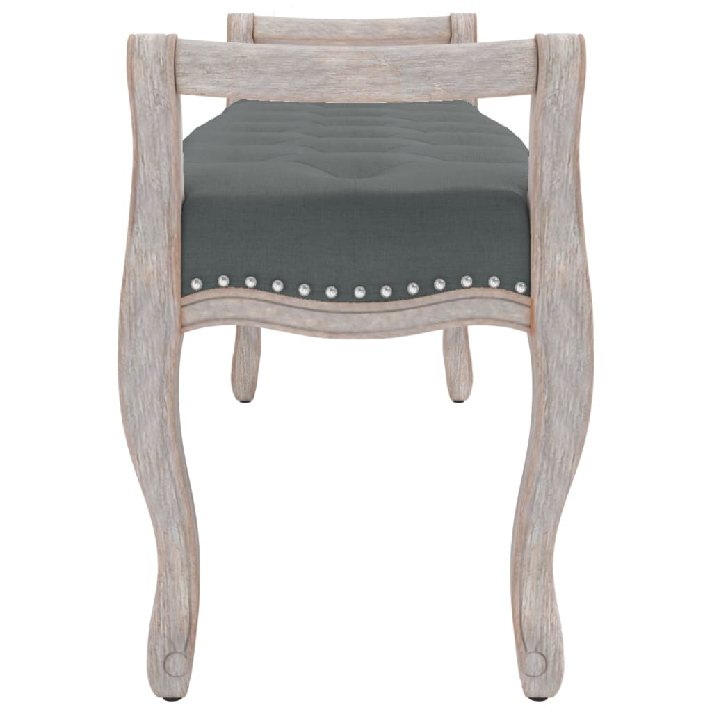 Panca panca 110 x 45 x 60 cm tessuto grigio scuro 02_0010658