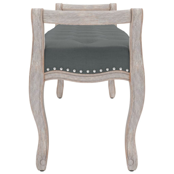 Panca panca 110 x 45 x 60 cm tessuto grigio scuro 02_0010658