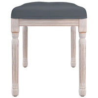 Panca Grigio Scuro 80x40x49 cm in Velluto 344447