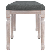 Panca Grigio Scuro 110x40x49 cm in Tessuto 344451