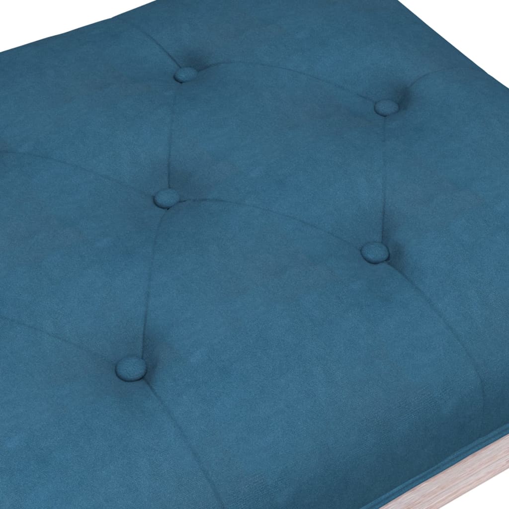 Panca Blu 110x40x49 cm in Velluto 344452