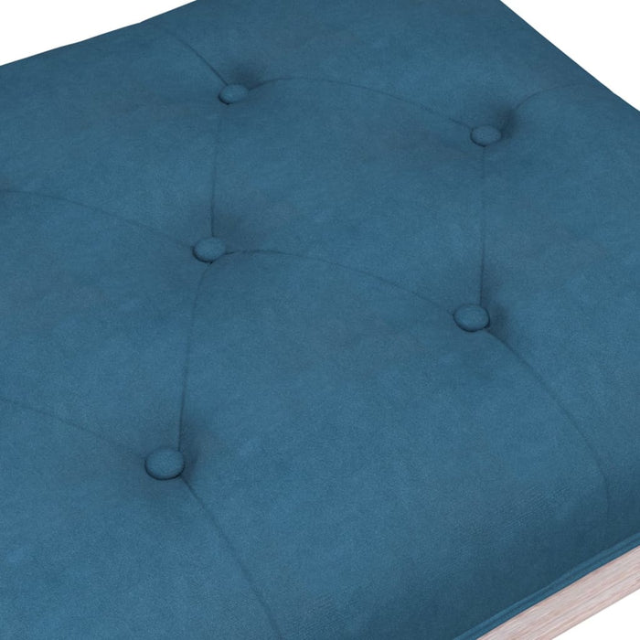 Panca Blu 110x40x49 cm in Velluto 344452
