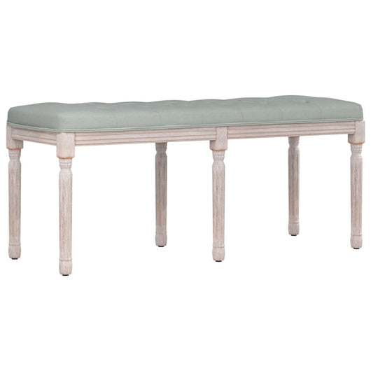 Panca Grigio Chiaro 110x40x49 cm in Velluto 344453