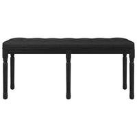 Panca Nera 110x40x49 cm in Velluto 344456