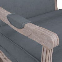 Poltrona Grigio Scuro 64x64x90 cm Velluto 344475